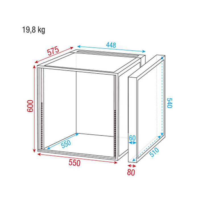 DAP Audio Double Door Case 12HE